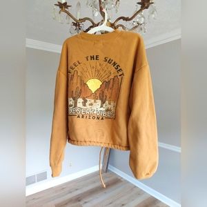 Urban Nation Rise and Shine Cropped Sweatshirt
